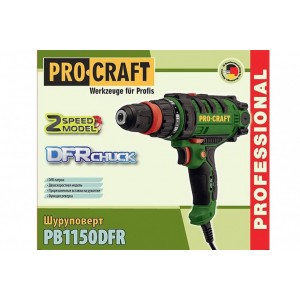 Шуруповёрт сетевой ProCraft PB - 1150 DFR 